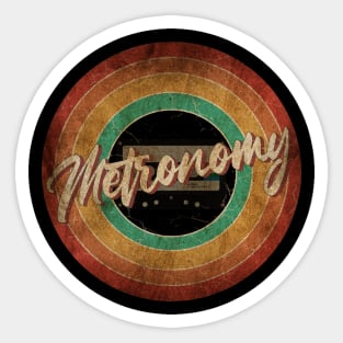 Metronomy Vintage Circle Art Sticker